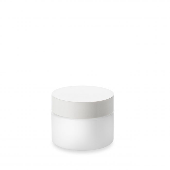 Couvercle blanc d'Embalforme GCMI 58/400 s'adapte au pot en verre Opale 50 ml