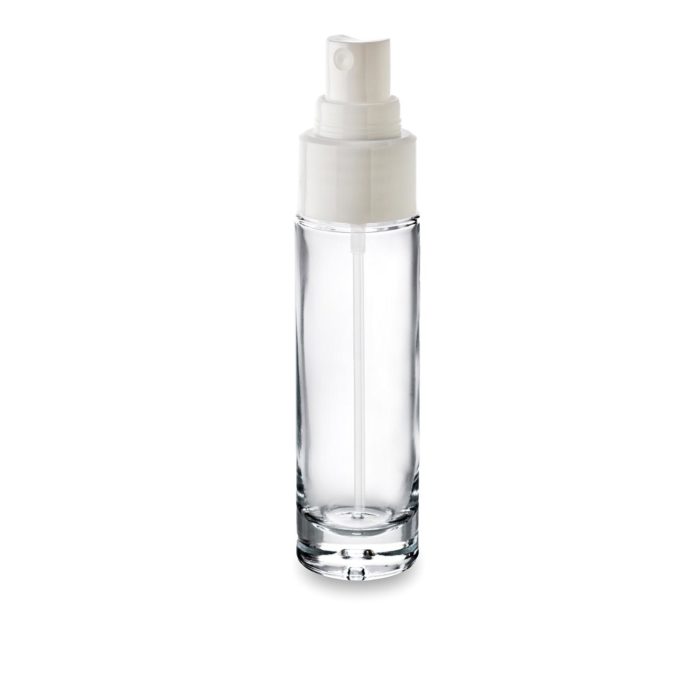 Flacon Premium de 50 ml avec son spray ultra précis blanc