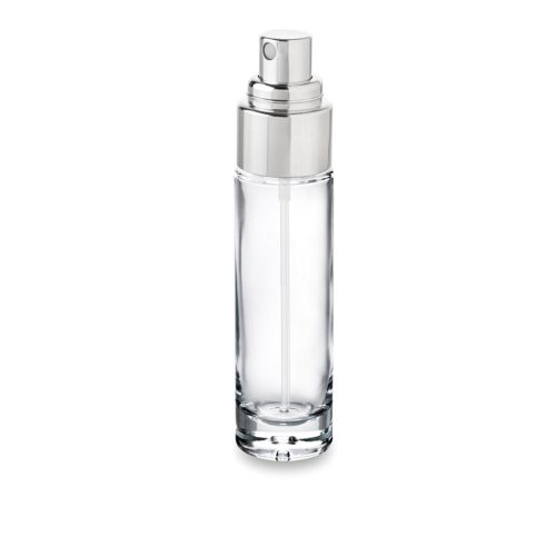Flacon cosmétique en verre Premium 50 ml avec son pulvérisateur chapé métal