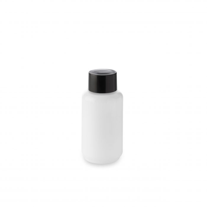 Flacon Opale 50 ml bague GCMI 18/415 et son bouchon large noir