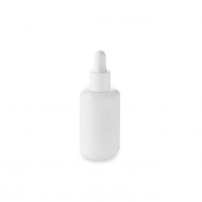 Compte-gouttes blanc s’adapte au flacon cosmétique 50 ml Opale bague GCMI 18/415