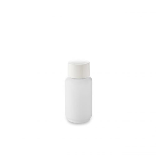 Flacon cosmétique Opale bague GCMI 18/41530 ml accordé à son bouchon large blanc