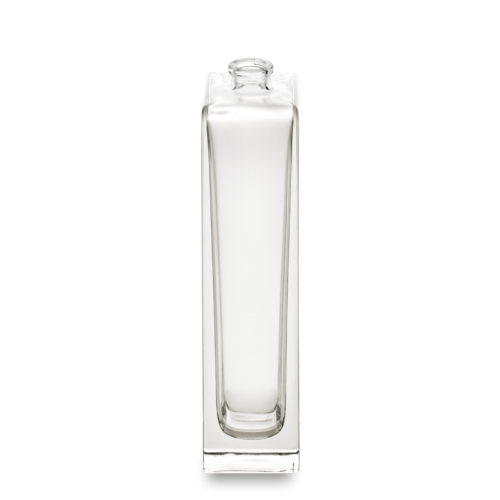 Flacon parfum carré verre Vénus d'Embalforme en 100 ml bague à sertir