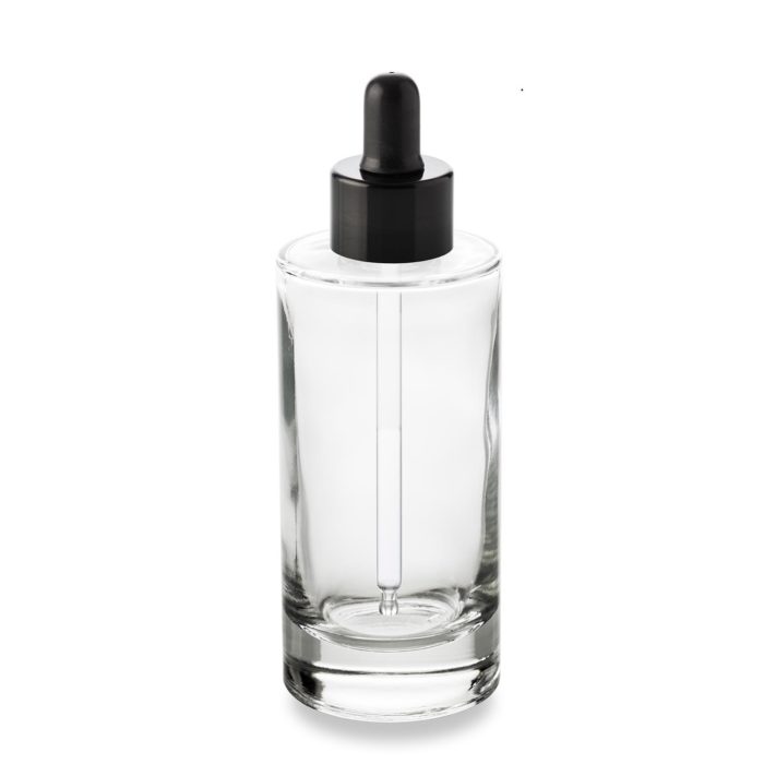 Compte-gouttes noir ultra précis avec un flacon 100 ml bague GCMI 24/410