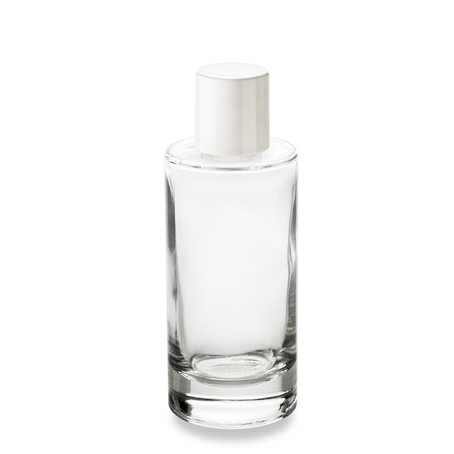 62.6_fla-ato100_bou-thh24_-_flacon_verre_Atome_100_ml_et_bouchon_haut_Thermo Flacon 100 ml avec le bouchon haut blanc en pp