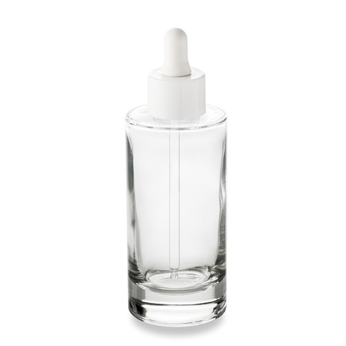 Compte-gouttes blanc ultra précis avec le flacon 100 ml bague GCMI 24/410