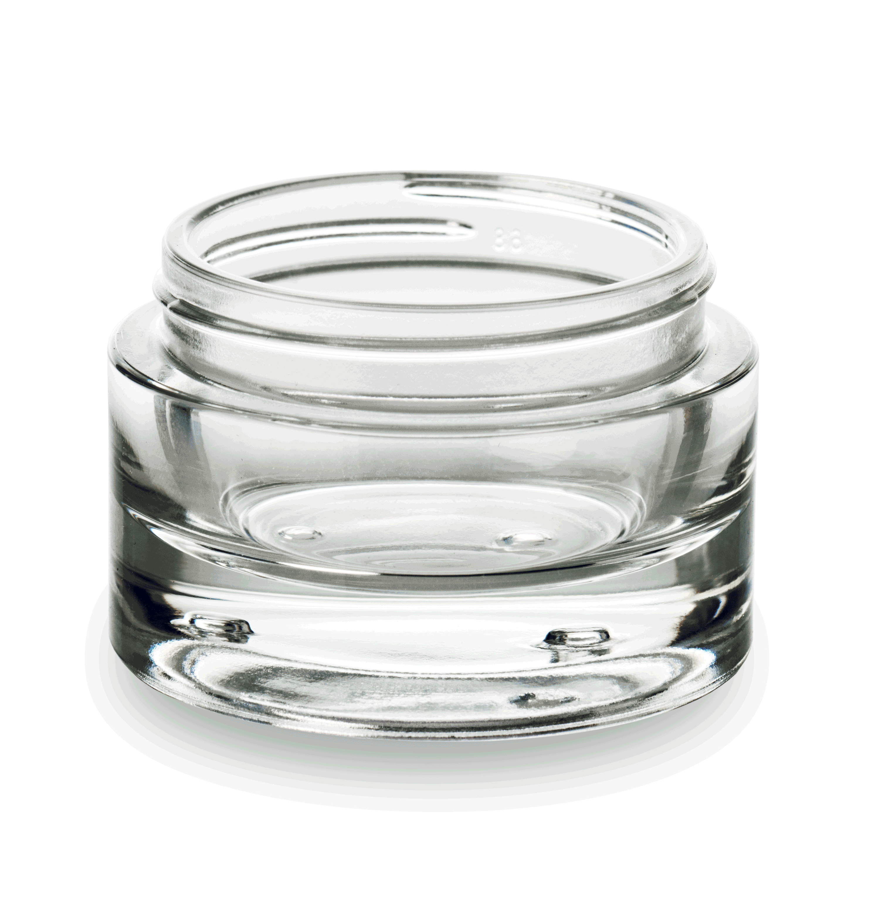 jar in pressed glass Premium 50ml . The success of Embalforme