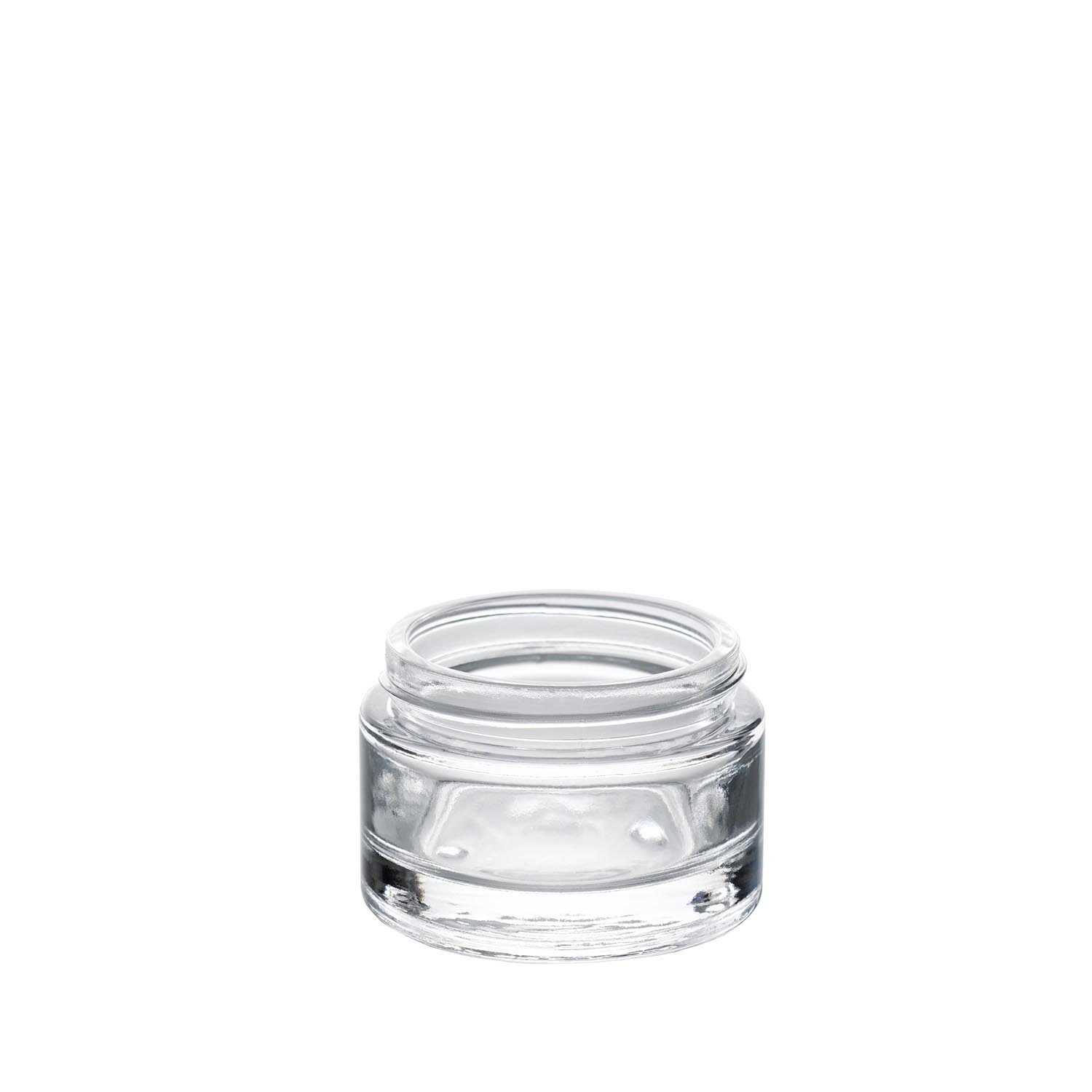 Pot en verre classique 50 ml pour sublimer vos produits cosmétiques.