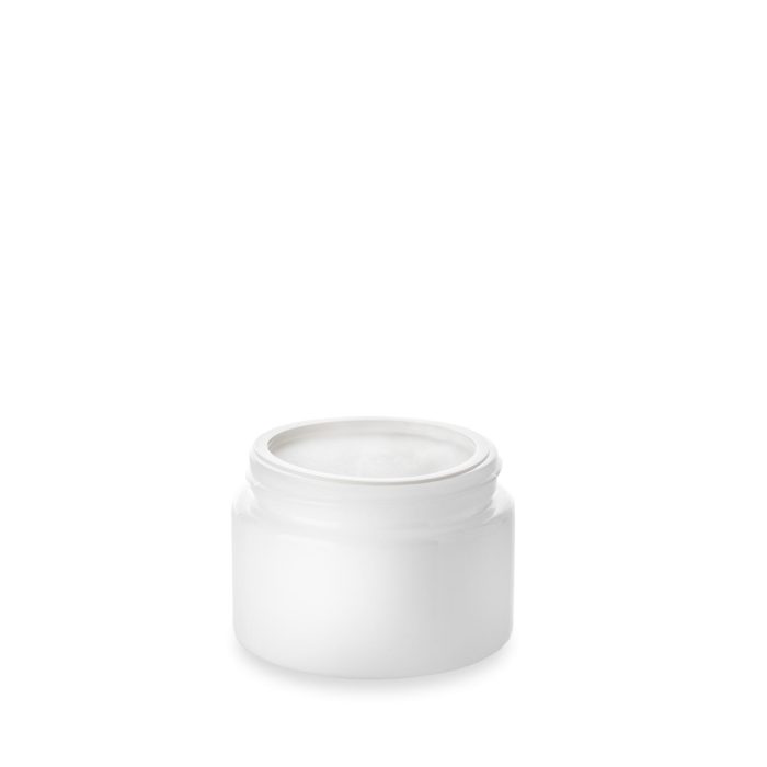 Pot cosmétique verre opale 30 ml