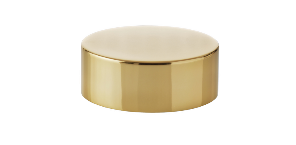 gold aluminium sheatted lid 60/400 from Embalforme