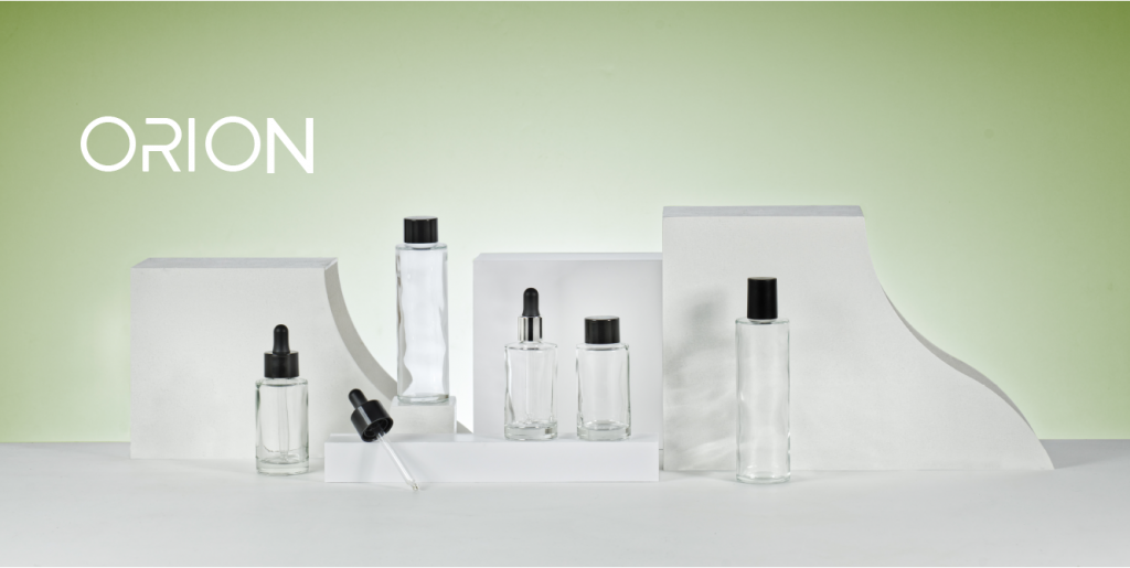 Collection Orion, une gamme de flacons en verre de 50 ml et 100 ml