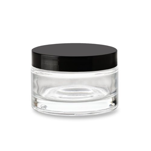 Pot 200 ml fond épais, haut de gamme avec un couvercle noir 89/400