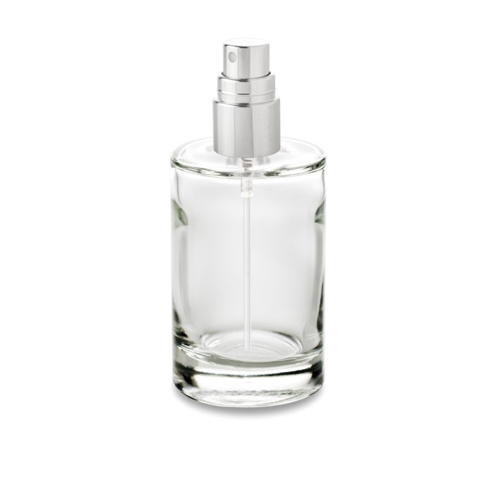 Pompe buse chapée métale à votre flacon cosmétique Bulle 100 ml d'Embalforme bague GCMI 18/415