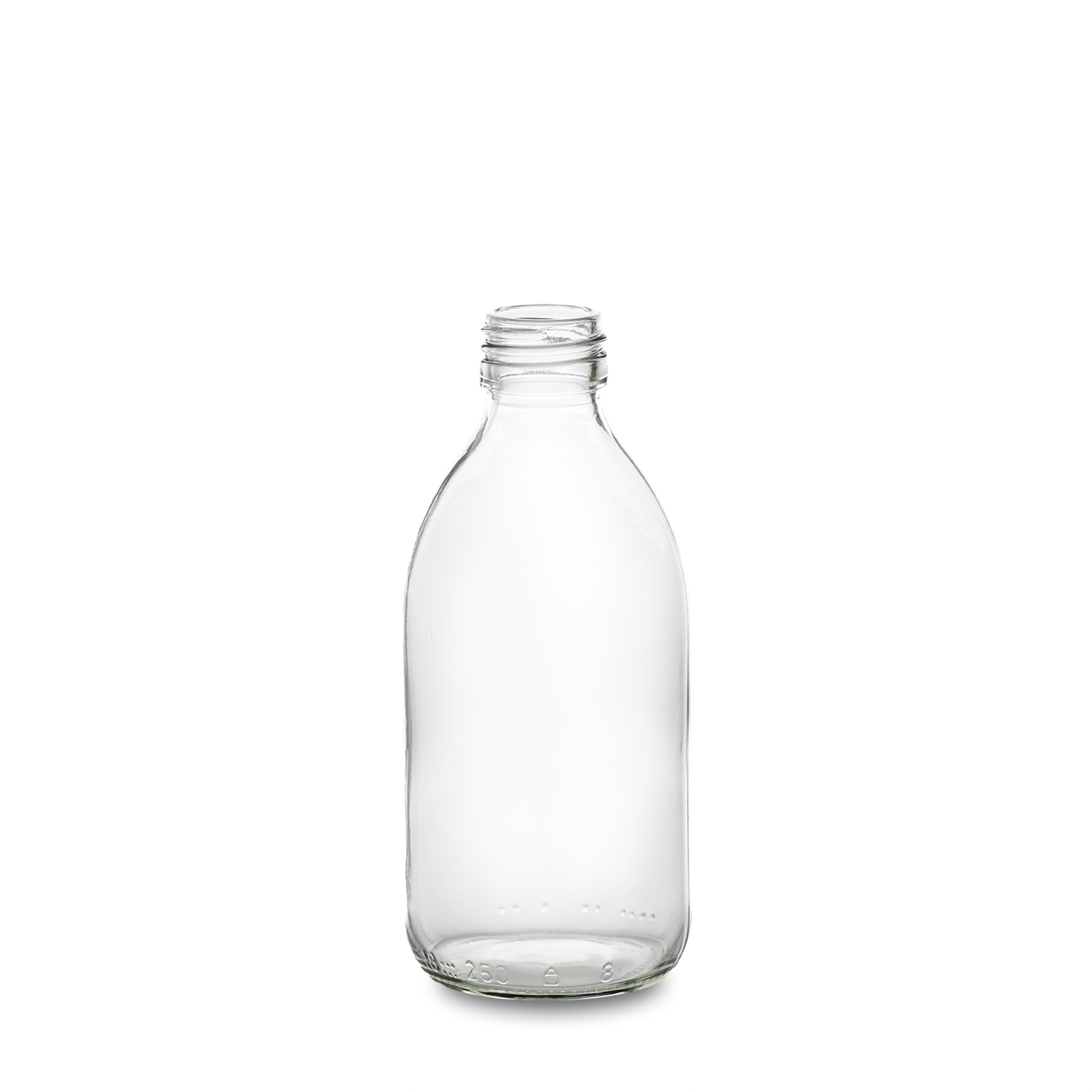 Flacon en verre 250ml pour sirop