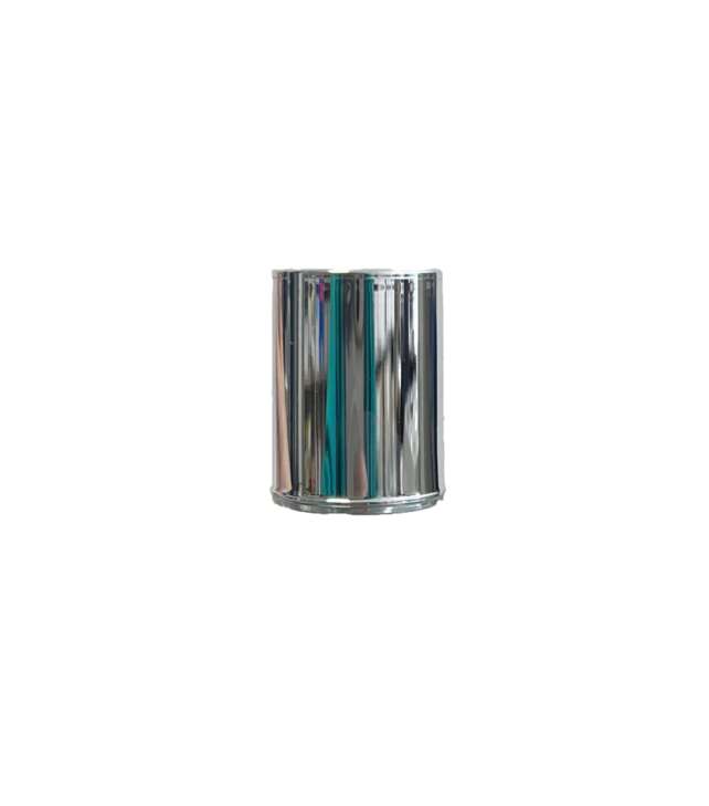 capot métallisé pour association avec flacon parfumerie en verre